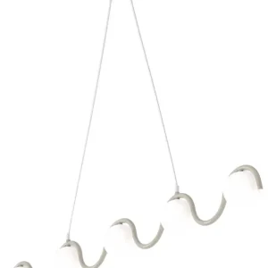 Łatwy zwrot Lampa wisząca Sinus x5 mokka