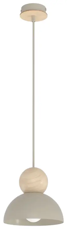 Lampa wisząca Kaki S mokka Łatwy zwrot