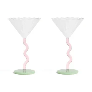 &k amsterdam zestaw kieliszków Coupe Curve Set 150 ml 2-packkolor multicolor 0 Wysoka jakość