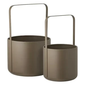 House Nordic zestaw doniczek 19 x 35 / 24,5 x 38,5 cm 2-packkolor brązowy Kup online