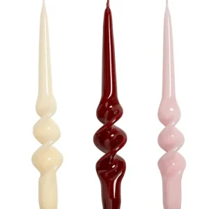 &k amsterdam zestaw świec alpha reds set 3-packkolor multicolor Premium