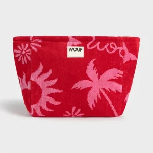 WOUF kosmetyczka bawełniana Tulum 30 x 10 x 22 cmkolor czerwony TT260019 Super okazja
