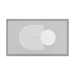 Premium Artsy Doormats wycieraczka Grey Abstract Sphere 70 x 40 cmkolor multicolor DMW-GREYABSPHERE-7040