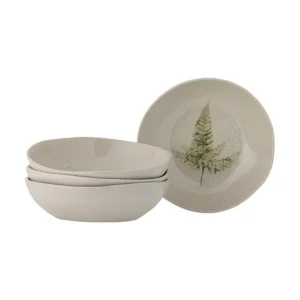 Cena promocyjna Bloomingville zestaw talerzy głębokich Bea 21 cm 4-packkolor beżowy