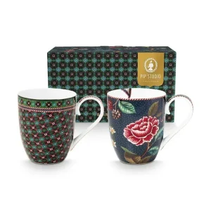 Pip Studio zestaw kubków Berry Blues 450 ml 2-packkolor multicolor Obniżka ceny