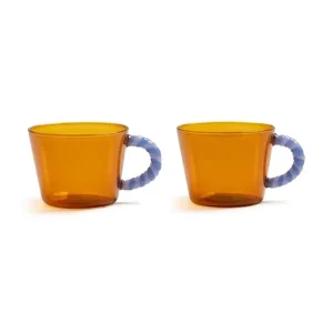 Tylko dziś &k amsterdam zestaw szklanek Duet Amber 300 ml 2-packkolor pomarańczowy