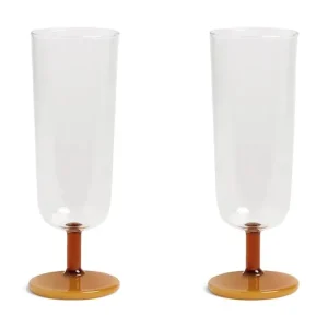 Tylko dziś &k amsterdam zestaw kieliszków do szampana mingle amber 250 ml 2-packkolor multicolor