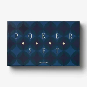Okazja Printworks gra w pokera Art of Poker 22,5 x 36 cmkolor granatowy PW00765