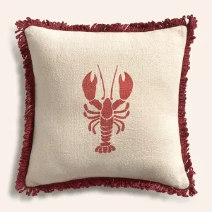 Calma House poduszka dekoracyjna bawełniana 32 x 32 cmLOBSTER R32 ROJ Darmowy zwrot