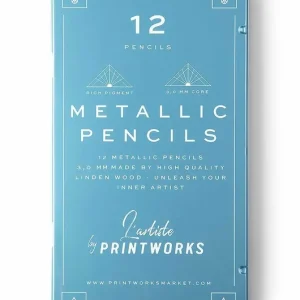 Nowość Printworks komplet kredek w etui Metallic 12-pack