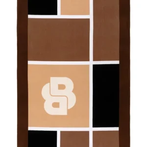 BOSS ręcznik plażowy bawełniany OSCAR Camel 100 x 170 cmkolor brązowy 1069009 Wyprzedaż