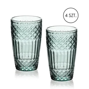 Affek Design zestaw szklanek Ella 370 ml 4-packkolor turkusowy Darmowa dostawa