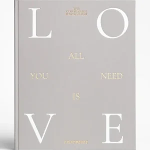 Tylko dziś Printworks album na zdjęcia All You Need is Love 33 x 27 cmkolor beżowy PW00769