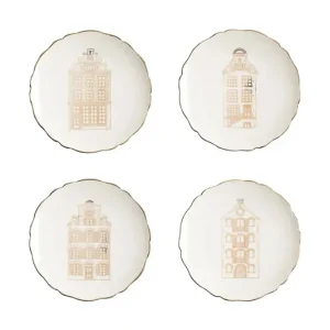 Szybka dostawa &k amsterdam zestaw talerzy deserowych Canal House 4-packkolor multicolor