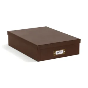 Obniżka ceny Bigso Box of Sweden pudełko do przechowywania Oskar A4 26 x 35 x 8,5 cmkolor brązowy 9451R3072-99