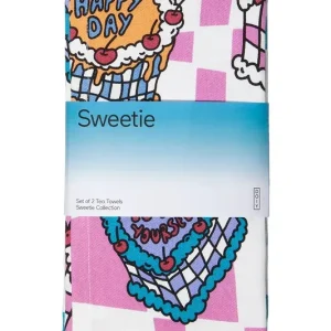 DOIY zestaw ręczników kuchennych Sweetie Tea 2-packkolor multicolor Rabat