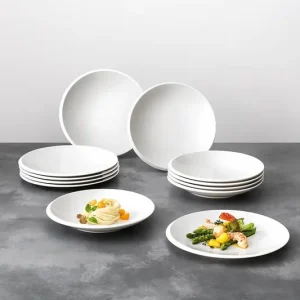 Villeroy & Boch zestaw talerzy śniadaniowych NewMoon 24 cm 12-packkolor biały Wyjątkowa oferta