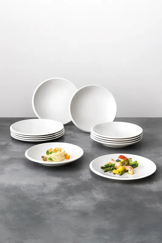 Villeroy & Boch zestaw talerzy śniadaniowych NewMoon 24 cm 12-packkolor biały Wyjątkowa oferta