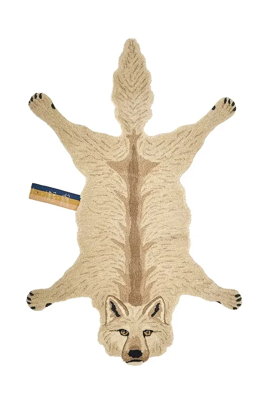 Sprawdź teraz Doing Goods dywan wełniany Woozy Wolf Rug Largekolor beżowy