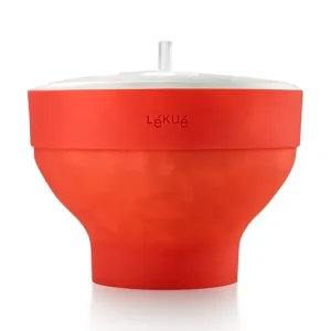 Lekue pojemnik do popcornu z mikrofalikolor czerwony Nowość