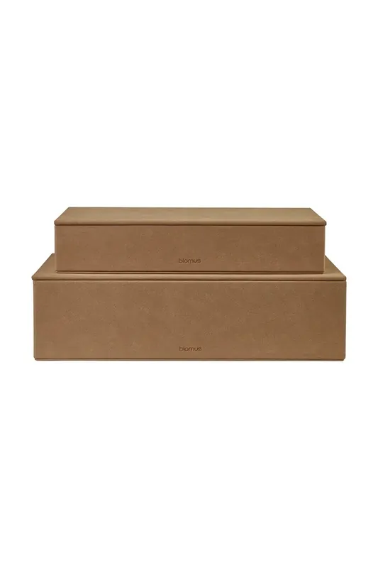 Cena promocyjna Blomus zestaw pudełek do przechowywania Sahla 35 × 25 × 7 / 40 × 30 × 11 cm 2-packkolor brązowy