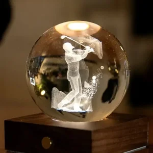 Zamów teraz Gingko Design lampka dekoracyjna bezprzewodowa led Amber Crystal Light 9,5 x 8 x 8 cmkolor brązowy