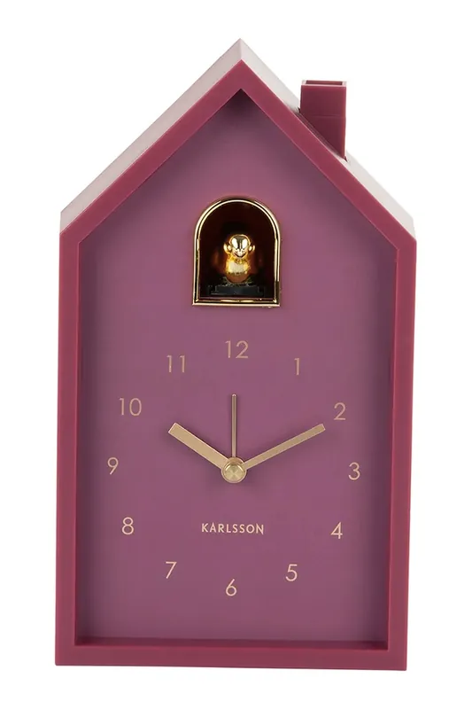 Karlsson budzik Modern Cuckoo 20 cmkolor fioletowy Hit cenowy