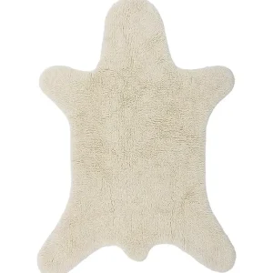 Wyjątkowa oferta Bloomingville dywan wełniany Bear 200 x 140 cmkolor beżowy