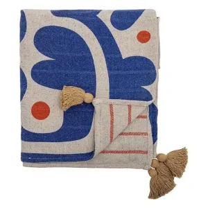 Bloomingville koc z bawełną Eviaya 160 x 130 cmkolor multicolor Dodaj do koszyka