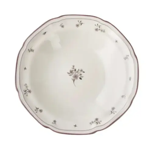 Tylko dziś Talerz porcelanowy głęboki kwiaty 22cm