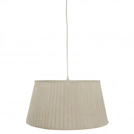 Lampa wisząca z abażurem plisowanym do jadalni w stylu skandynawskim Zniżka