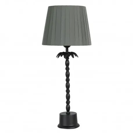 Sprawdź teraz Elegancka czarna lampka nocna z abażurem Boho