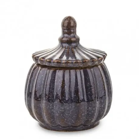 Ceramiczny pojemnik dekoracyjny Dynia h18 Premium