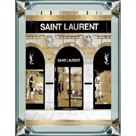 Obraz do salonu w ramie 50x60x5 lustrzanej Art Deco Saint Laurent Do wyczerpania zapasów