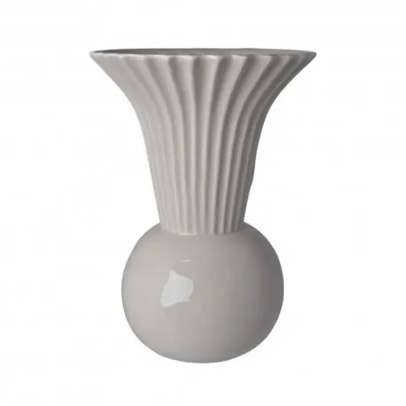 Elegancki wazon beżowy ceramiczny 18x18x25 cm na kwiaty cięte Do wyczerpania zapasów