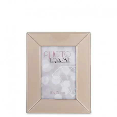 Ramka na zdjęcia glamour Champagne Elegance 22,5x17,5 szklana, beżowa Wysoka jakość