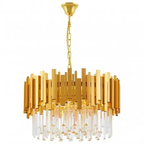 Żyrandol do salonu glamour Riva 50x50x35 złoty Wybór klientów