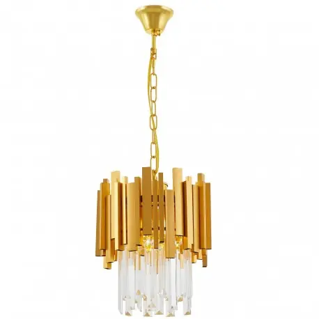 Elegancki żyrandol do salonu Riva gold 35x35x25 Ostatnia szansa